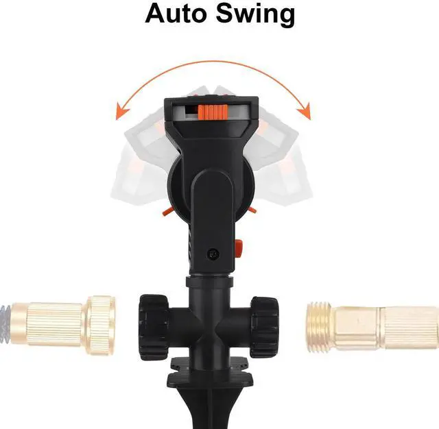 Alt view image 4 of 7 - Adjustable Garden Lawn Sprinkler Auto Irrigation System Wide Coverage Yard Water