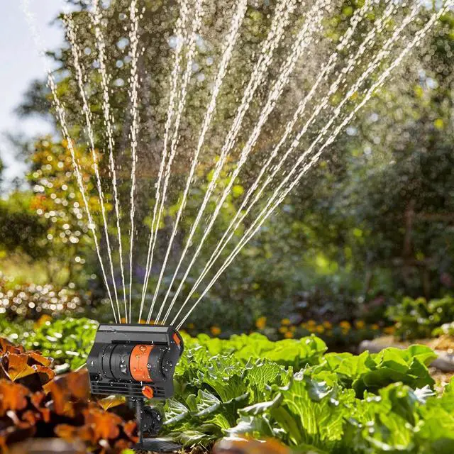 Alt view image 7 of 7 - Adjustable Garden Lawn Sprinkler Auto Irrigation System Wide Coverage Yard Water