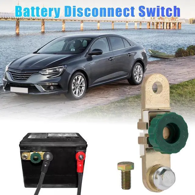 Alt view image 2 of 7 - 2 X Car Battery Terminals Quick Disconnect Switch Side Post Battery Shut/Cut Off