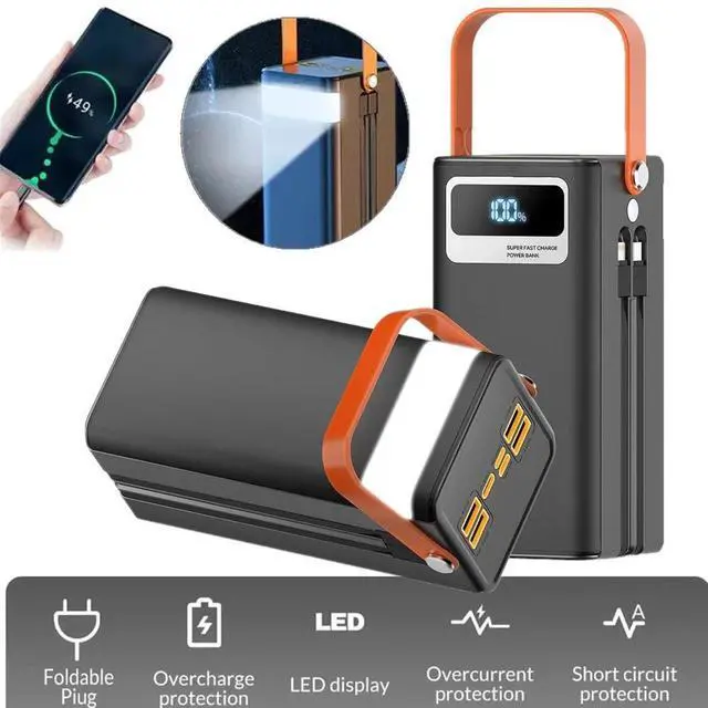 Main image of Portable 70000mAh 120W Power Bank Large Capacity External Battery Fast Charging