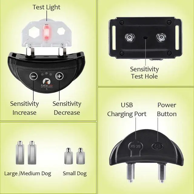 Alt view image 6 of 7 - Anti Barking E-Collar No Bark Dog Training Shock Collar for Small Medium Dog US