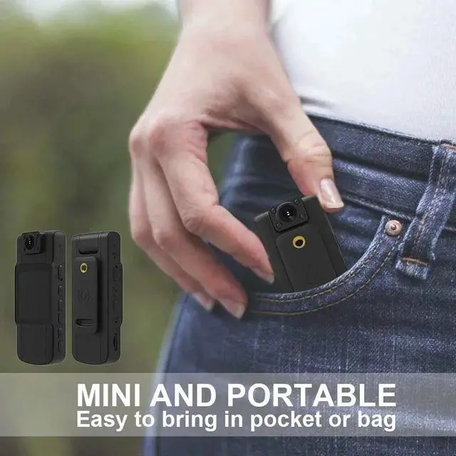 Alt view image 7 of 7 - 20 Hour 1080P Camcorder Mini Police Body Camera HD 180° Video DVR IR Night Cam