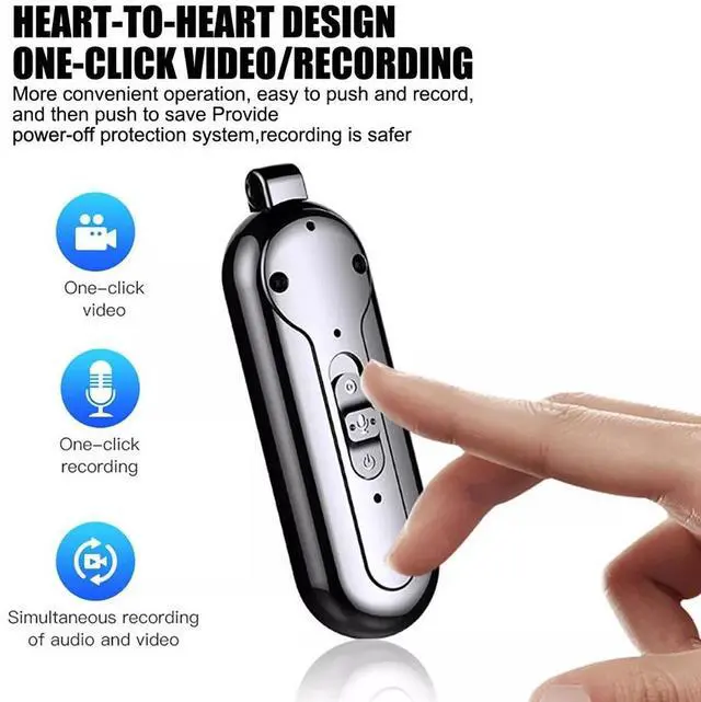 Alt view image 3 of 7 - Necklace Camera Mini Full HD Video Audio Voice Recording Wearable Small Recorder