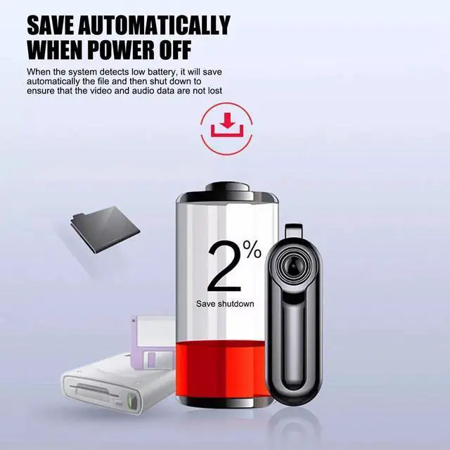 Alt view image 4 of 7 - Necklace Camera Mini Full HD Video Audio Voice Recording Wearable Small Recorder