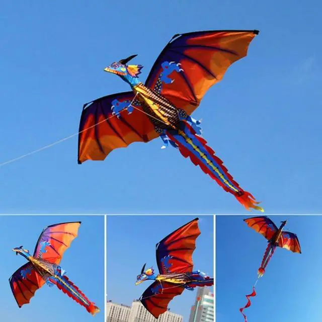 Main image of 3D Dragon Single Line Kite For Adult Kids Classical Sports Outdoor Easy To Fly