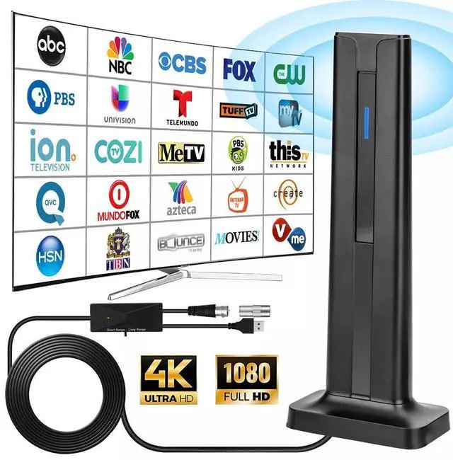 Main image of 6000 Miles Upgraded TV Antenna Digital HD Indoor HDTV 1080P 4K Long Range USA