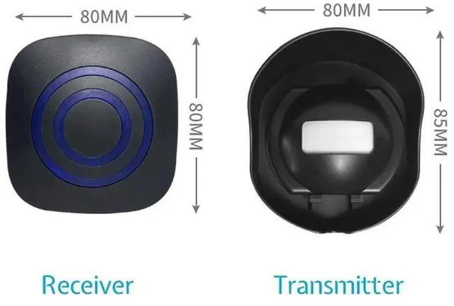 Alt view image 7 of 7 - H2C8 Waterproof 656ft Wireless Driveway Alarm Motion Sensor Alarm Indoor Outdoor