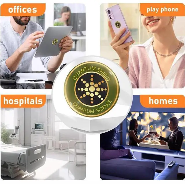 Alt view image 6 of 7 - 12PCS Radiation Protection Sticker Smartphone Tablet Laptop 5G Wi-Fi EF RF EMF