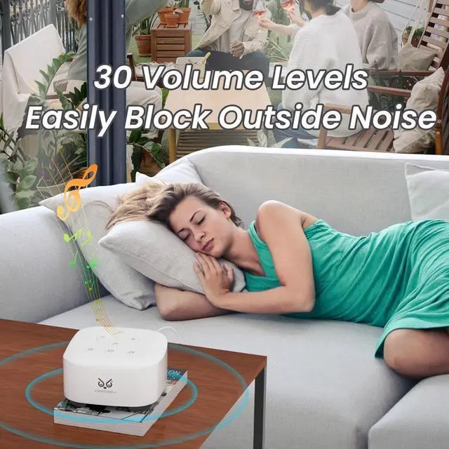 Alt view image 5 of 7 - Sleep Aid White Noise Nature Sound Machine Sounds Sleeping Machine Therapy Relax