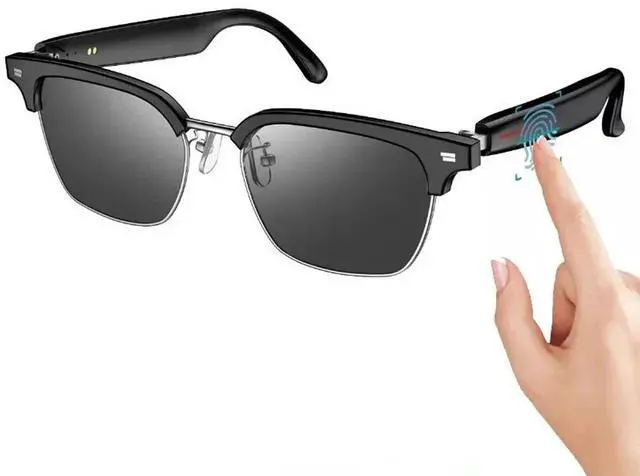 Main image of Smart Glasses Bluetooth Audio Glasses Stereo Music Call Headset Voice Control US