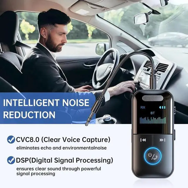 Alt view image 6 of 7 - 4In1 Bluetooth Audio Adapter Wireless Receiver Transmitter MP3 Player 3.5mm Aux