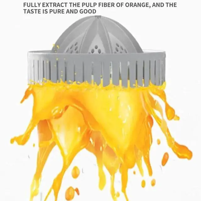 Alt view image 4 of 7 - Electric Citrus Juicer Rechargeable Hands-Free Masticating Orange Lemon Squeezer