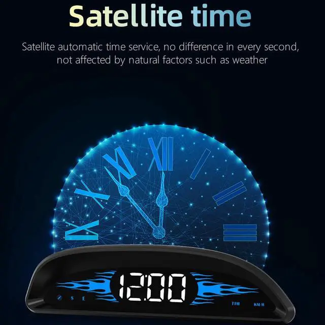Alt view image 4 of 7 - Universal HUD GPS Head Up Display Speedometer Odometer Car Digital Speed HD US