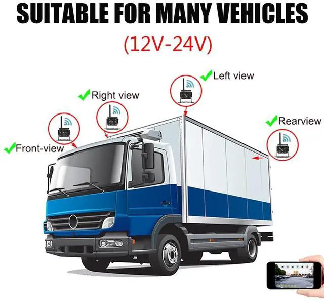 Alt view image 5 of 7 - WiFi Car Truck RV Trailer Rear View Backup Camera Wireless CCTV For iOS Android