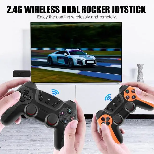 Alt view image 3 of 7 - X2 PRO Video Game Console Retro 41000 Games TV Stick 128G 4K Wireless Controller