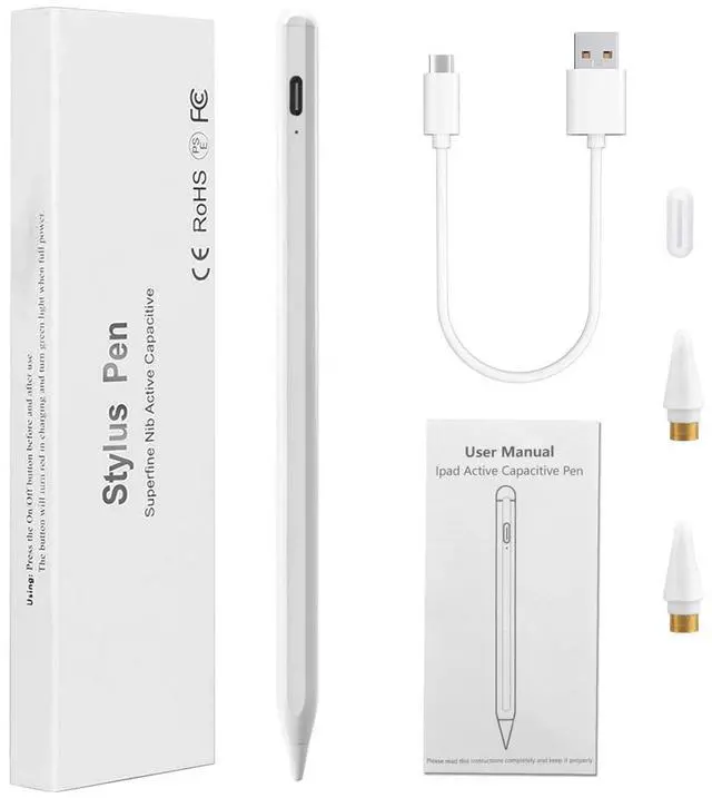 Alt view image 7 of 7 - Pencil Stylus For iPad iPhone Tablet Phone Pen Capacitive Screen