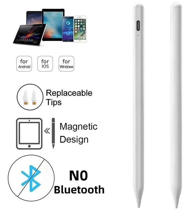 Alt view image 3 of 7 - Pencil Stylus For iPad iPhone Tablet Phone Pen Capacitive Screen