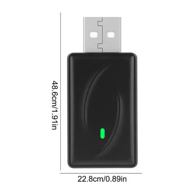 Alt view image 7 of 7 - Mini Wireless CarPlay Adapter for Plug and Play Low Latency Converts Wired