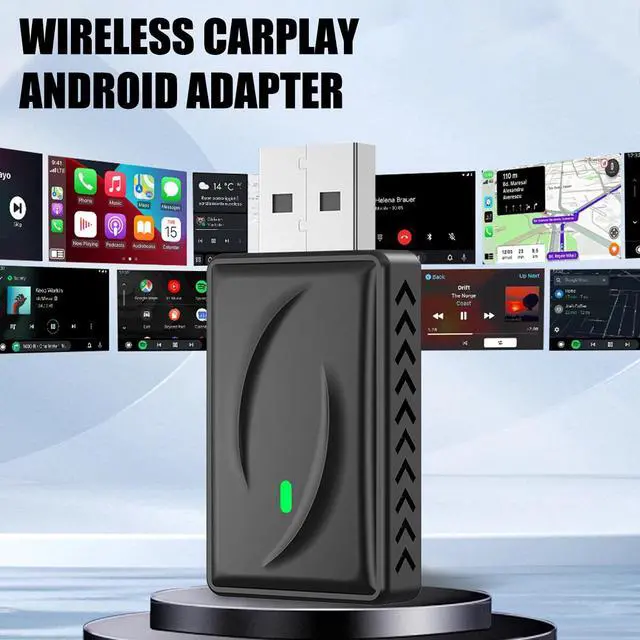 Alt view image 4 of 7 - Mini Wireless CarPlay Adapter for Plug and Play Low Latency Converts Wired