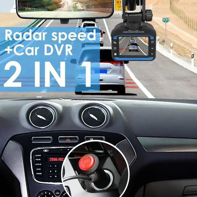 Alt view image 3 of 7 - Car DVR Recorder Video HD Dash Camera Night G-sensor Radar Laser Speed Detector