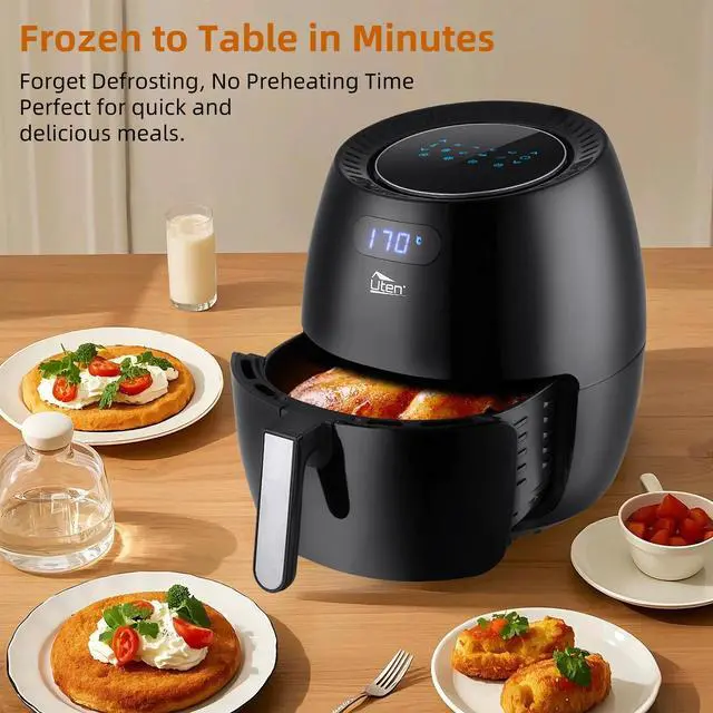 Alt view image 2 of 7 - Air Fryer 6.9QT, Oil Free Healthy Cooker, w/ Adjustable Temperature & Timer