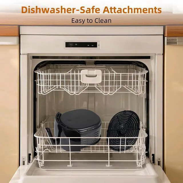 Alt view image 3 of 7 - Air Fryer 6.9QT, Oil Free Healthy Cooker, w/ Adjustable Temperature & Timer