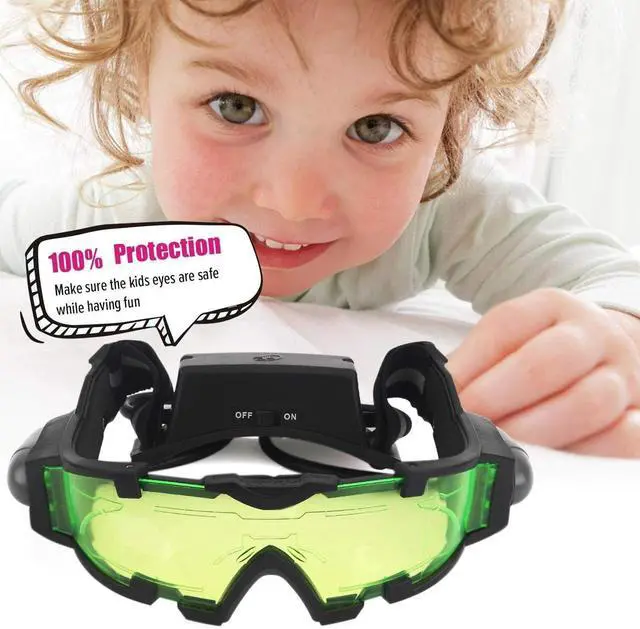 Alt view image 5 of 7 - Spy Gear Night Vision Goggles Luminous Glasses LED Eye Protector Fashionable -US