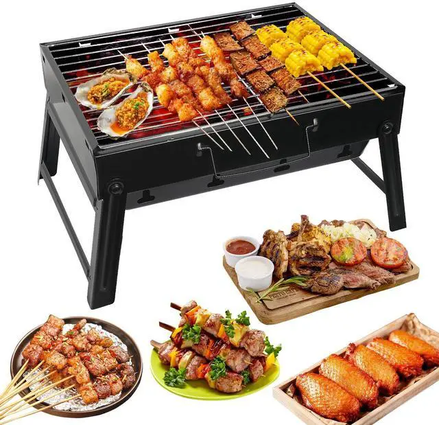 Main image of Foldable BBQ Grill Tool Outdoor Portable Charcoal Barbecue Grill Tabletop