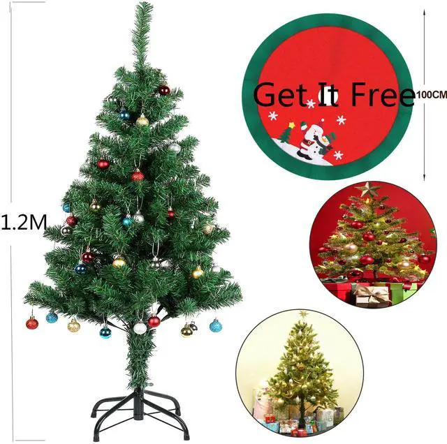 Main image of Christmas Tree with Stand Bushy Artificial Xmas Tree Home Decor 4ft