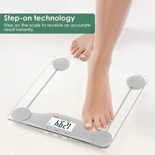 Alt view image 3 of 7 - Smart Scale for Body Weight Digital Bathroom Scale BMI Bluetooth Body Fat Scale