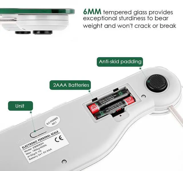Alt view image 7 of 7 - Smart Scale for Body Weight Digital Bathroom Scale BMI Bluetooth Body Fat Scale