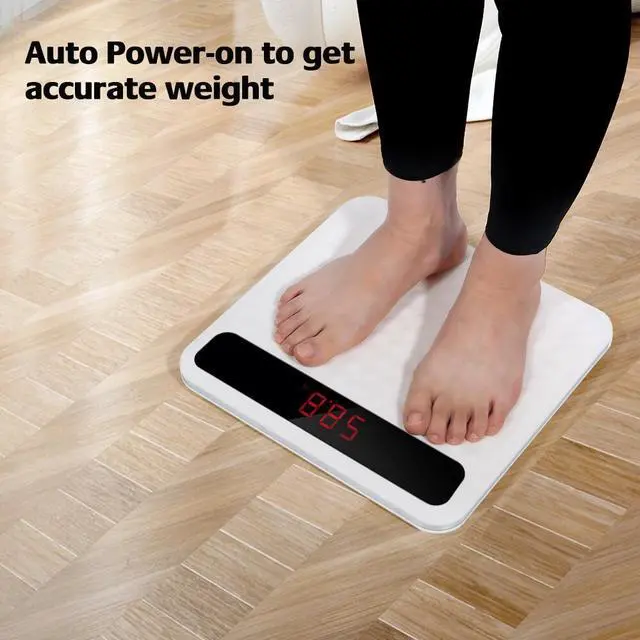 Alt view image 6 of 7 - Digital Scale Smart Scale Bathroom Scale with Backlit LED Display, 400 lb