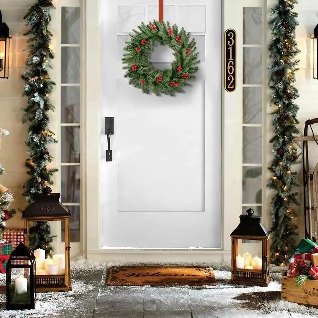 Alt view image 4 of 7 - Christmas Wreath Pinecones Garland Door Ornaments Xmas Home Party Yard Decor