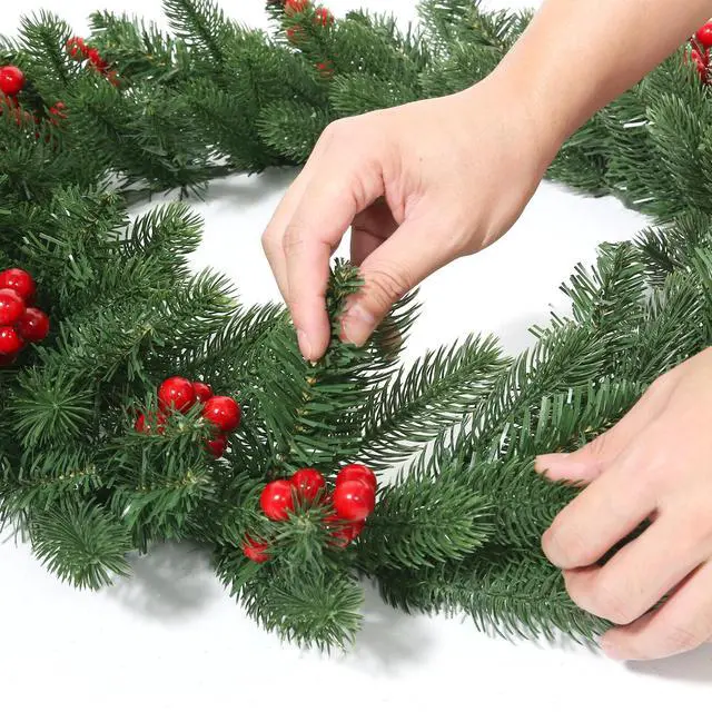 Alt view image 5 of 7 - Christmas Wreath Pinecones Garland Door Ornaments Xmas Home Party Yard Decor