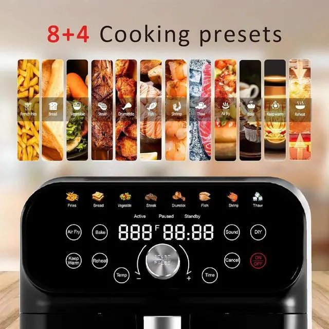 Alt view image 5 of 5 - Whall Air Fryer, 6.2QT Air Fryer Oven w/Touchscreen AF06D02-M - - Scratch & Dent