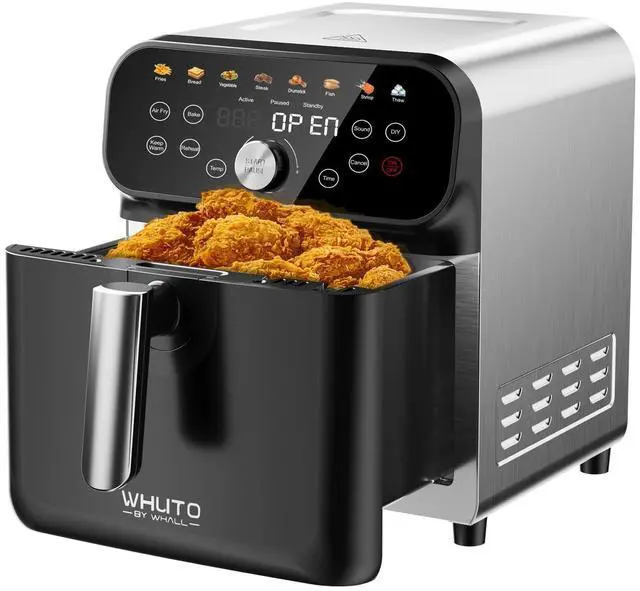 Main image of AIR FRYER, 6.4QT OVEN LED DIGITAL, 12 STEEL/BLACK&SILVER