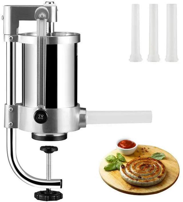 Main image of Uimoso Sausage Stuffer 2.5LB/1.5L Meat Filler Machine Meat Press Stainless Steel