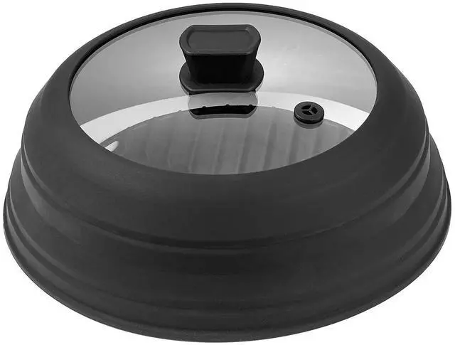 Main image of Microwave Splatter Cover & Mat 10.8" Collapsible Microwave Food Lid 500°F