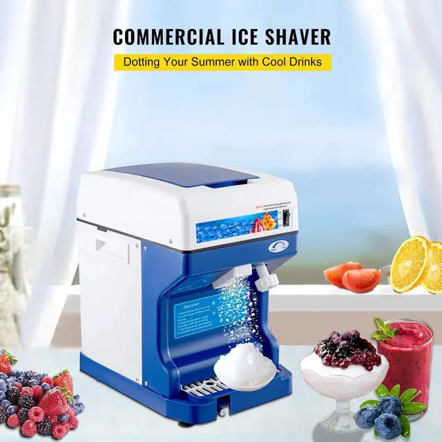 Alt view image 5 of 7 - 265LBS/H Commercial Ice Shaver Ice Crusher Snow Cone Machine PC Paddles