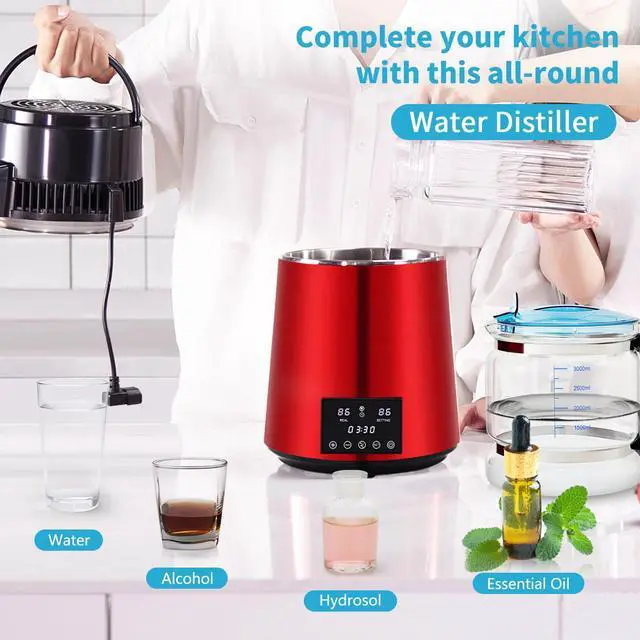 Alt view image 4 of 7 - 4L Water Distiller Distilled Water Machine Air Still w/ Timing Dual Temp