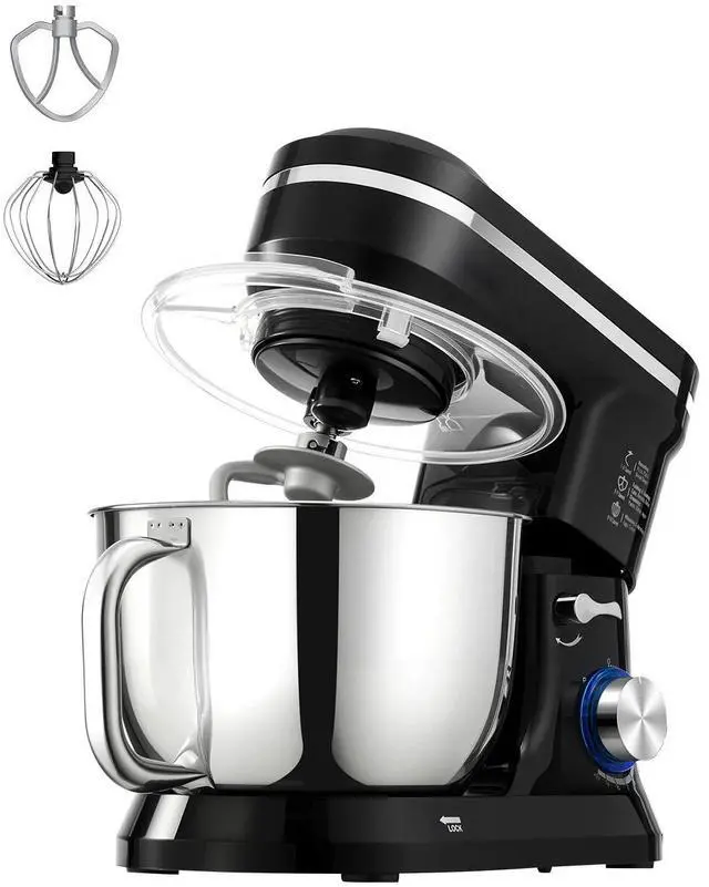Main image of Electric Food Stand Mixer 5.1 QT Dough Mixer 10 + P Speeds Kitchen Food Beater
