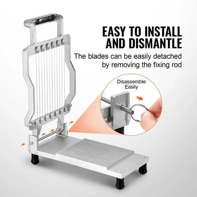 Alt view image 5 of 7 - Cheese Cutter with Wire Cheeser Butter Cutting 1cm & 2cm Cheese Slicer