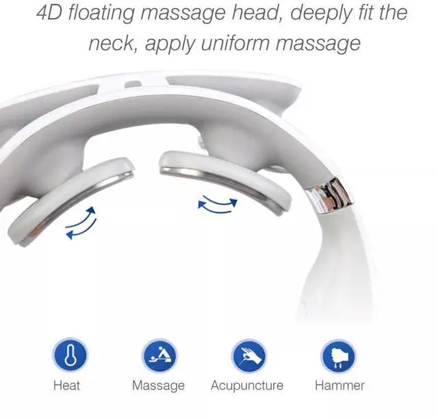 Alt view image 4 of 7 - Neck Massager with Heat Relax Neck Shoulder Pain Heating Massager f/Working Z0P3