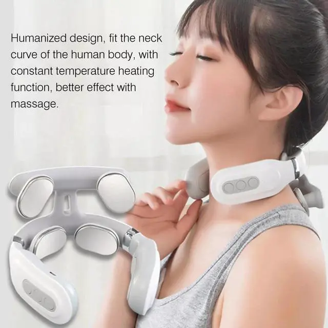 Alt view image 7 of 7 - Neck Massager with Heat Relax Neck Shoulder Pain Heating Massager f/Working Z0P3