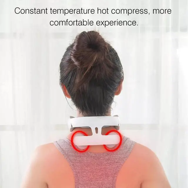 Alt view image 6 of 7 - Neck Massager with Heat Relax Neck Shoulder Pain Heating Massager f/Working Z0P3
