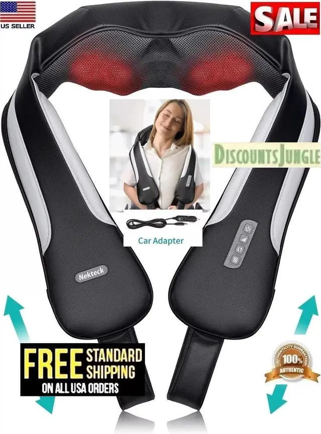Main image of Nekteck Shiatsu Back Shoulder and Neck Massager with Heat Full Body Massag