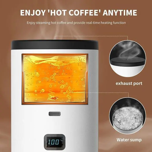Alt view image 5 of 5 - 3-in-1 Portable Espresso Coffee Machine Wireless Electric Coffee Maker Capsule