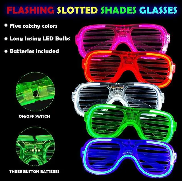 Alt view image 5 of 6 - 153 Packs Glow in the Dark Party Supplies LED Light Up Toys Bulk Party Favors