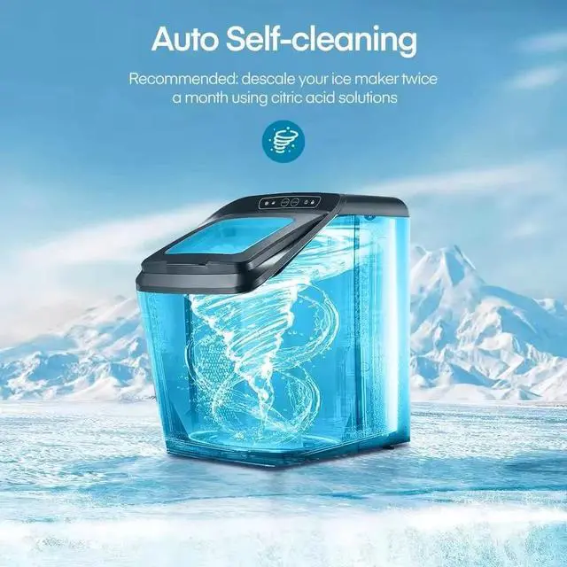 Alt view image 3 of 7 - Gevi Countertop Nugget Ice Maker Machine 28lb/24 SelfCleaning Portable Ice Maker