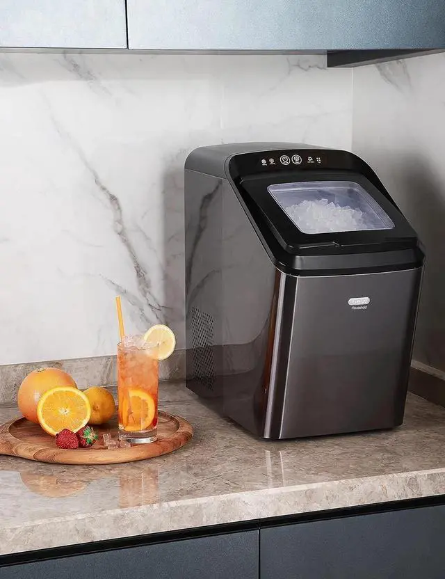 Alt view image 6 of 7 - Gevi Countertop Nugget Ice Maker Machine 28lb/24 SelfCleaning Portable Ice Maker